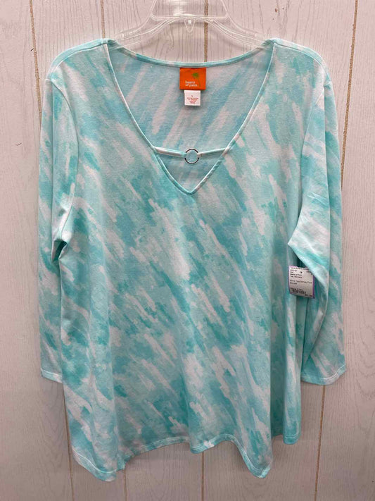 Hearts of Palm Teal Womens Size L/XL Shirt