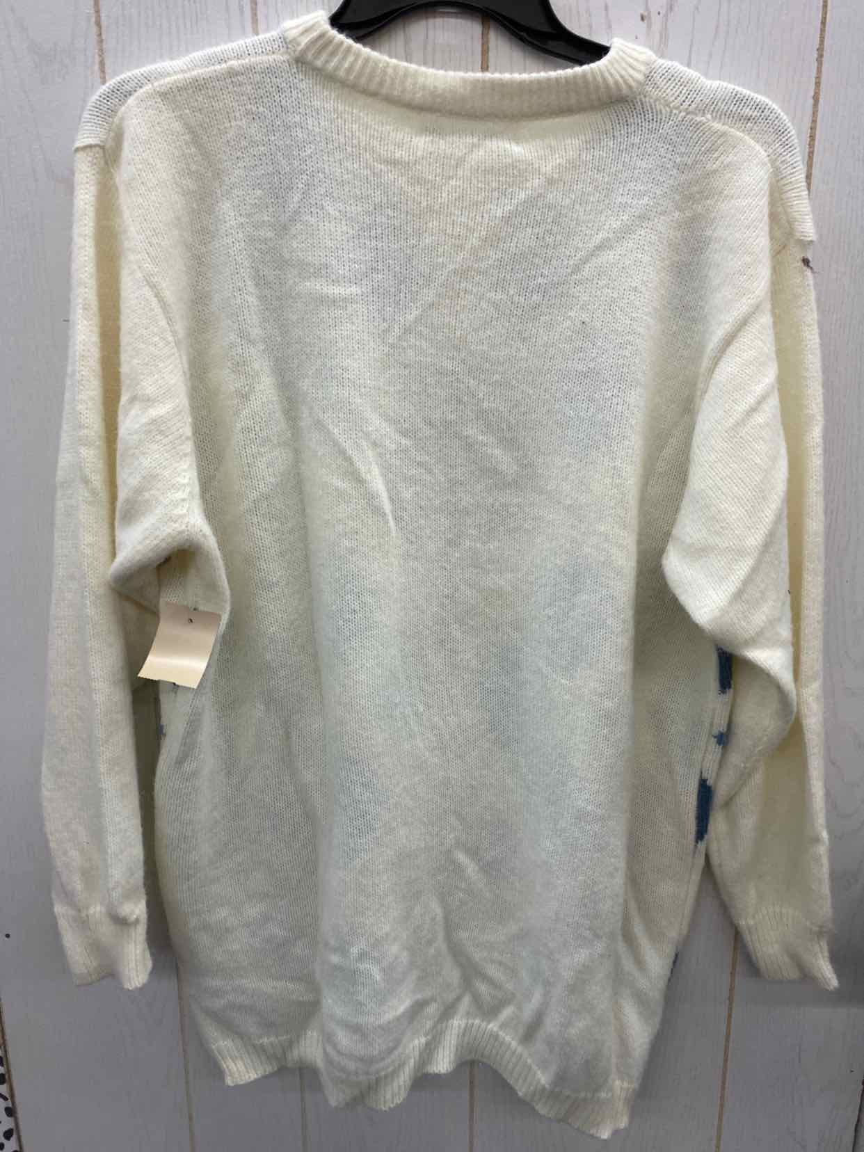 Alfred Dunner Cream Womens Size 16/18 Sweater