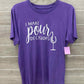 Purple Womens Size L Shirt