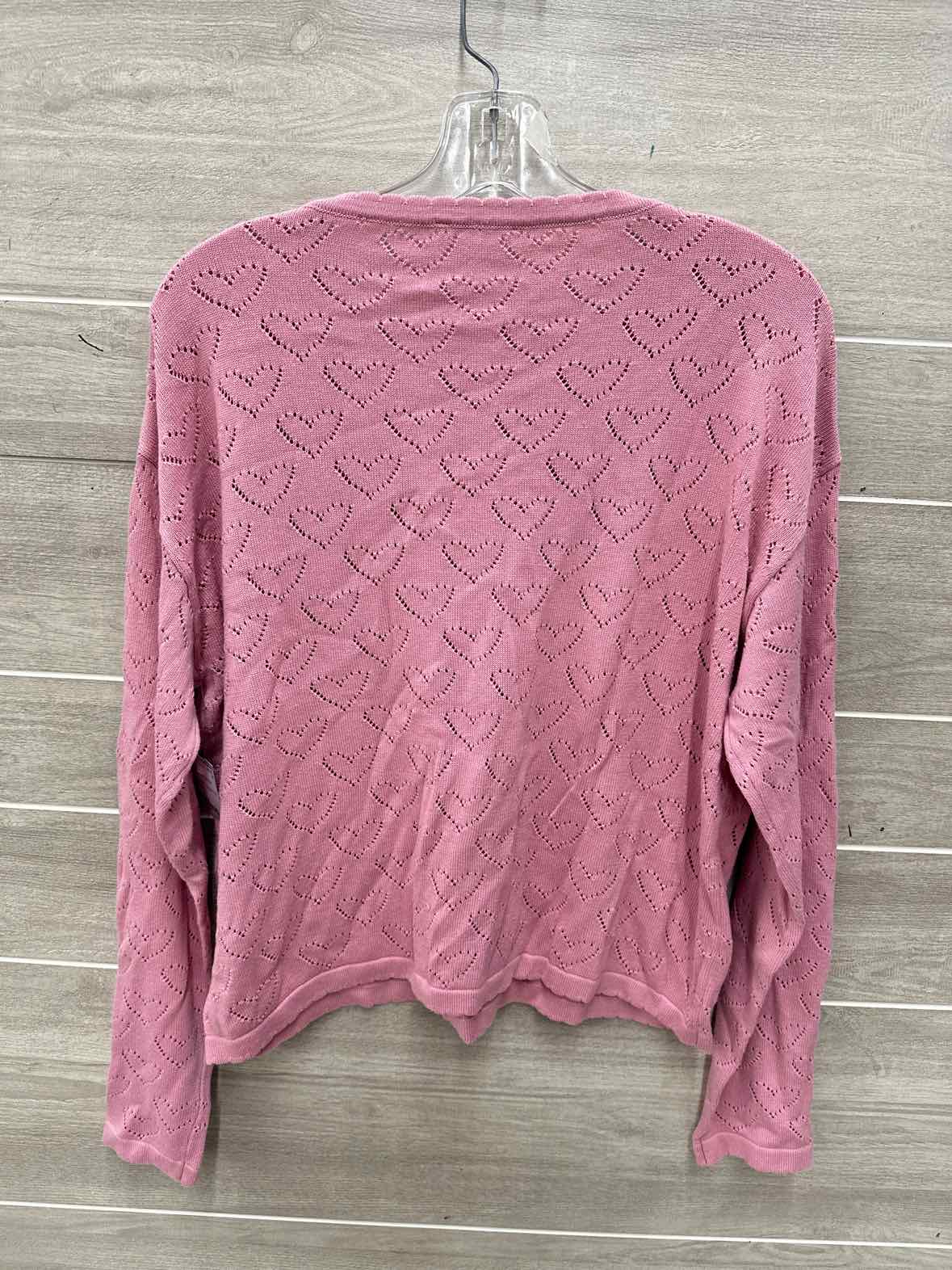 Olivia Grey Size M Pink Womens Sweater