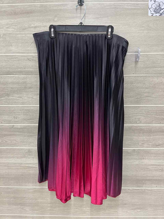 City Chic Size 18W Black Plus Skirt