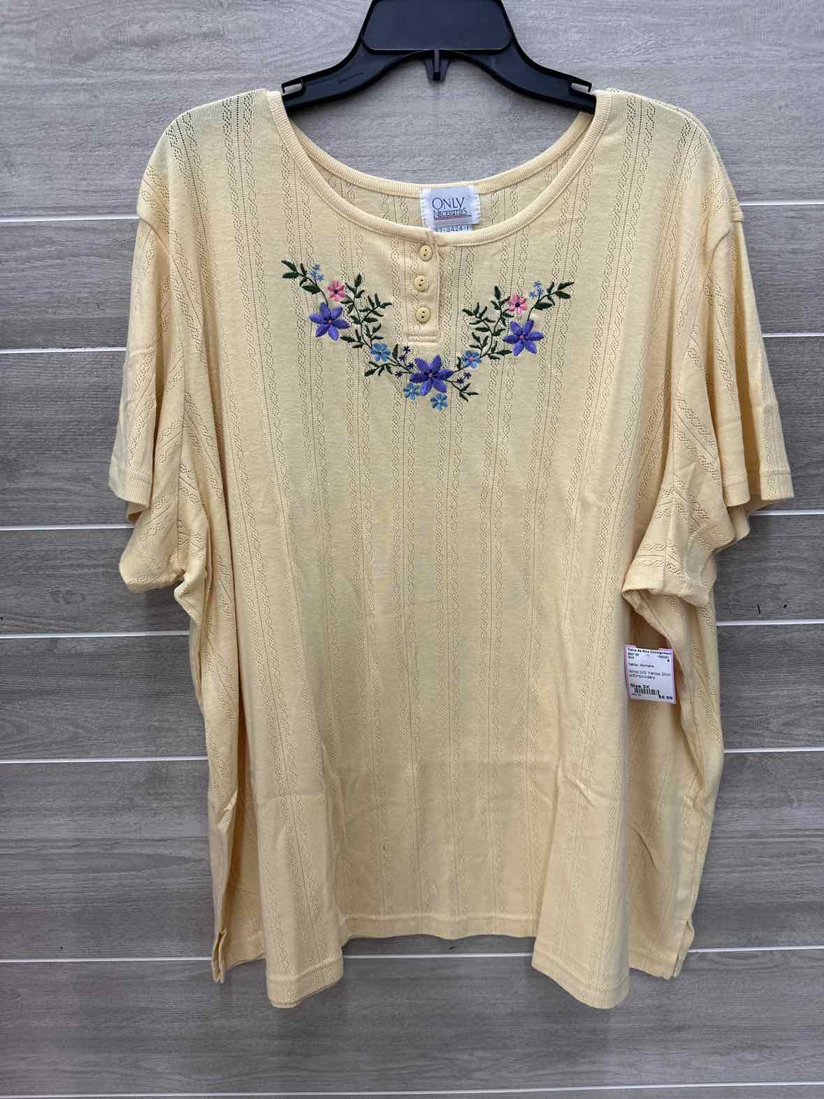 Yellow Womens Size 3X Shirt