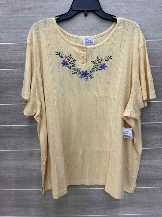 Yellow Womens Size 3X Shirt