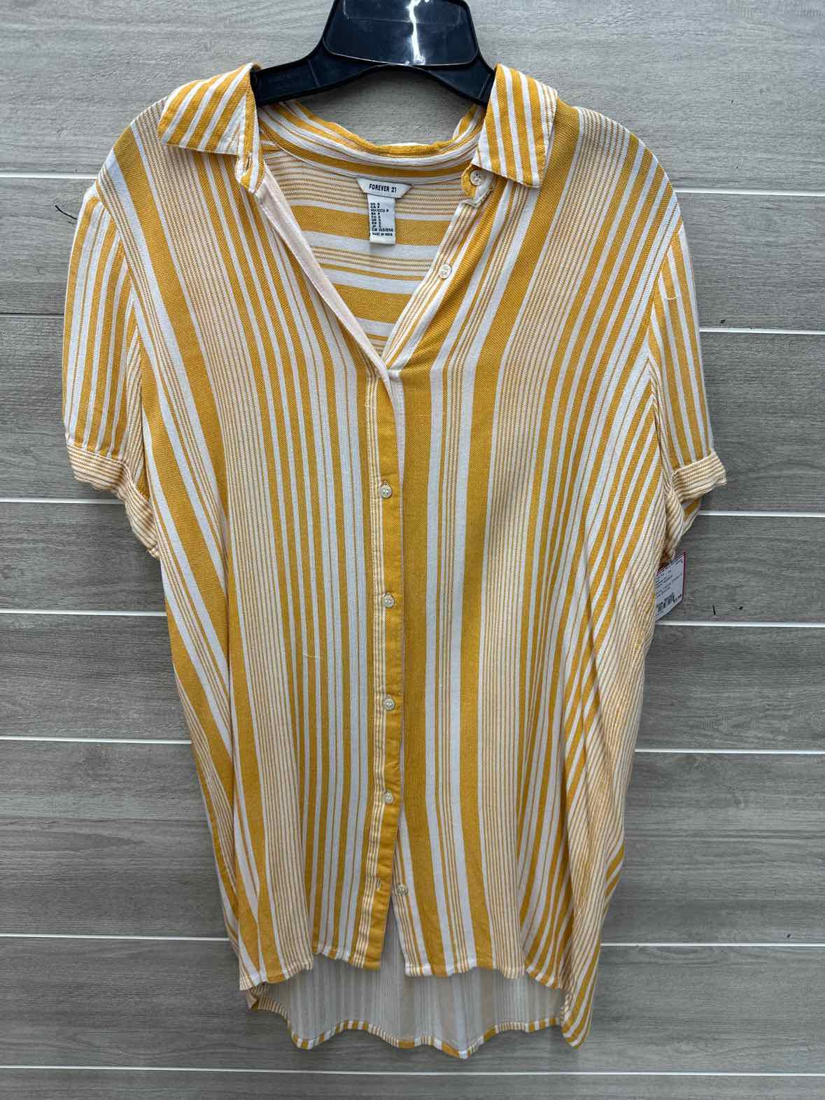 Forever 21 Yellow Womens Size Small Shirt