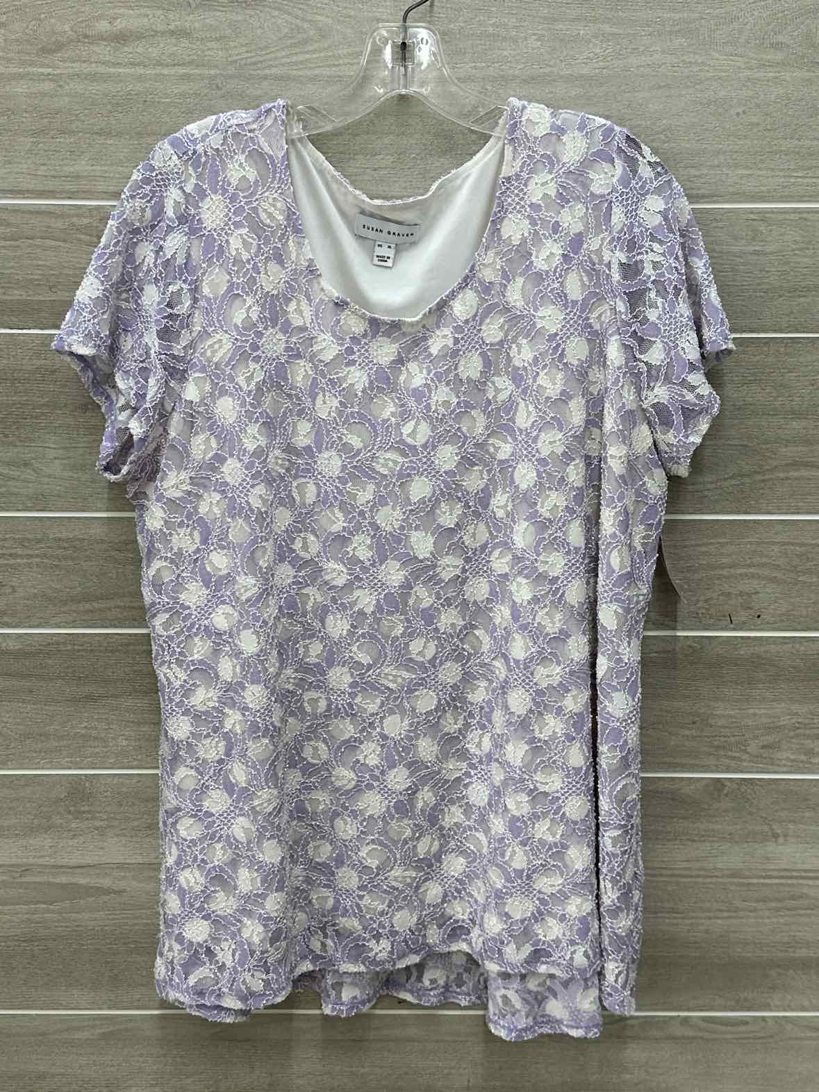 Susan Graver Purple Womens Size 16/18 Shirt