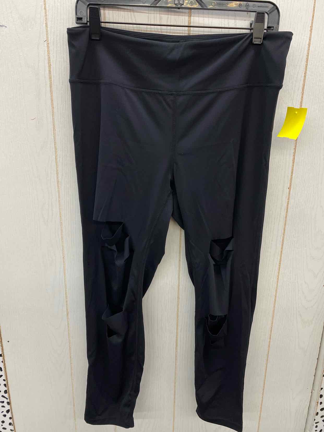 Zyia Black Womens Size XL Leggings