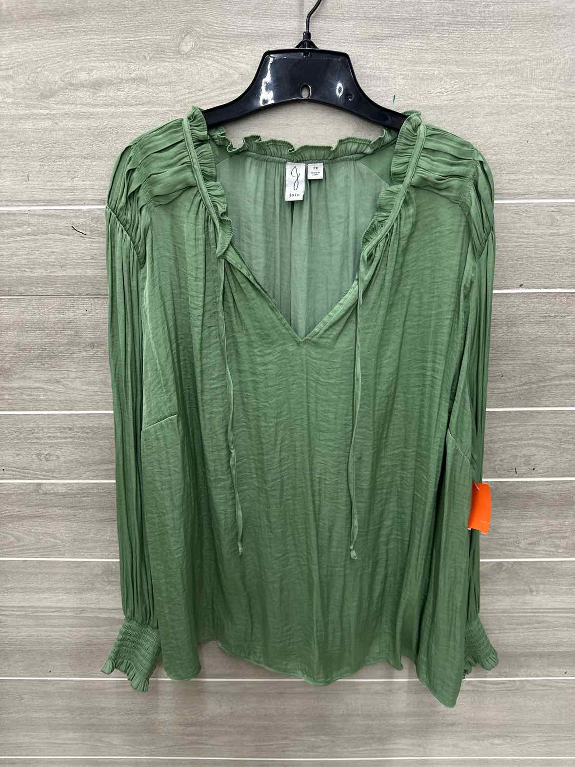 Joie Size 2X Green Plus Shirt