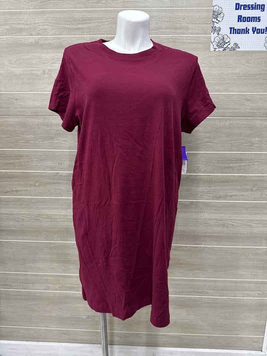 Time & Tru Size 16/18 Burgundy Womens Dress