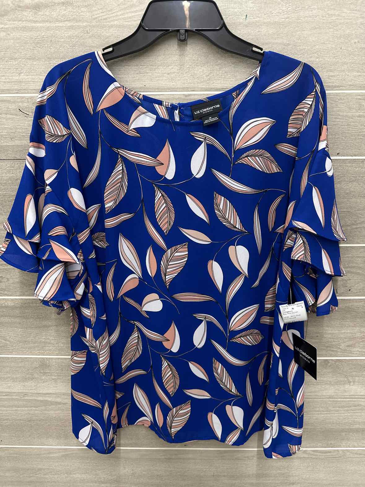 Liz Claiborne Size 1X Blue Plus Shirt