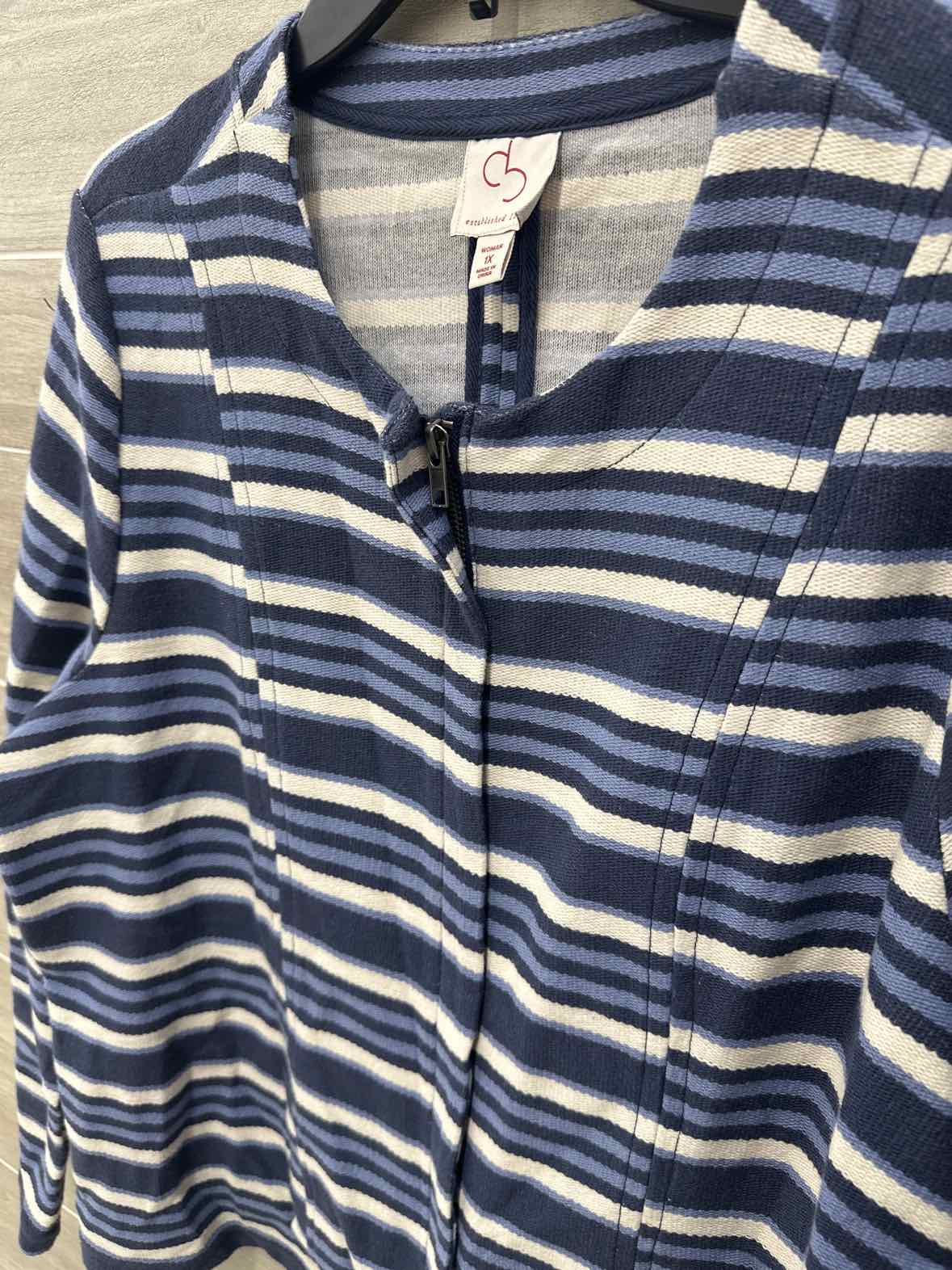 Dressbarn Size 1X Blue Plus Blazer