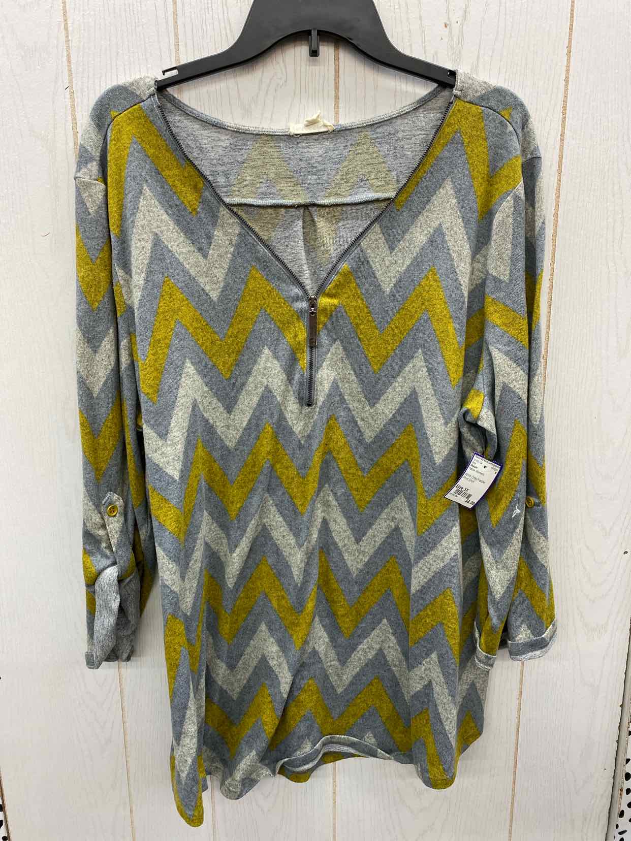 Messini Yellow Womens Size 3X Shirt