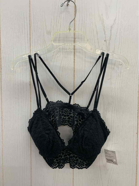 AERIE Black Womens Size Small Bra