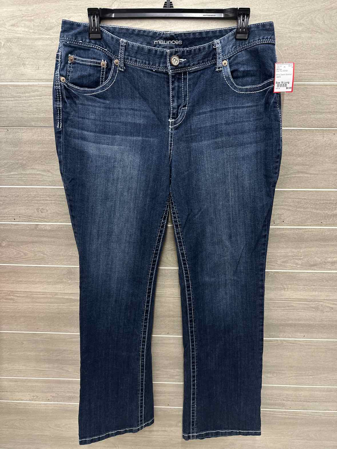 Maurices Size 18 Long Blue Plus Jeans