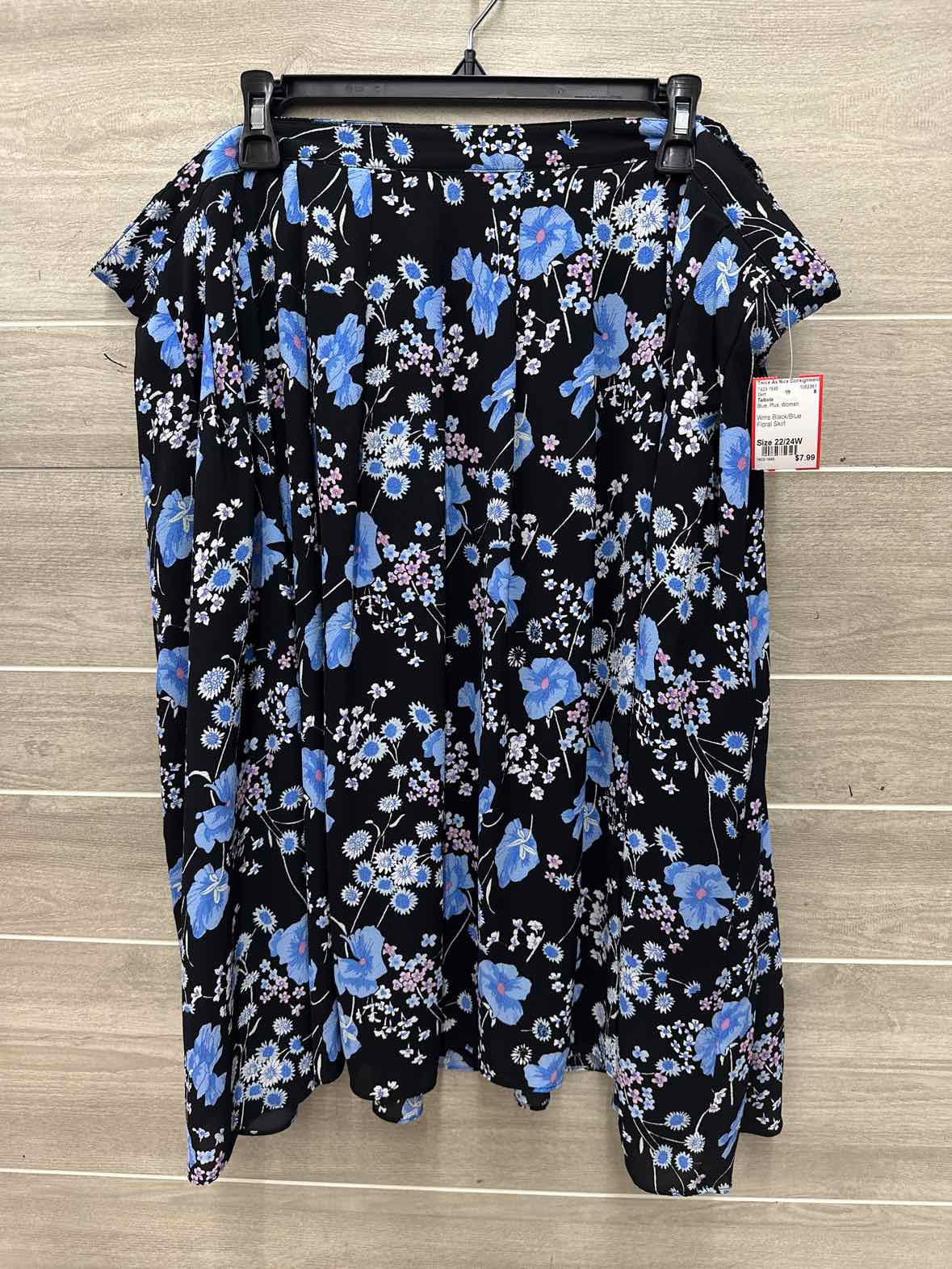 Talbots Size 22/24W Blue Plus Skirt