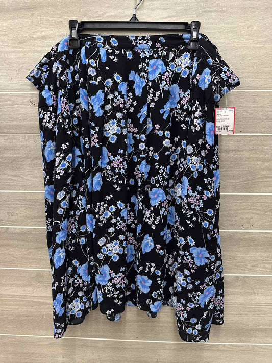 Talbots Size 22/24W Blue Plus Skirt
