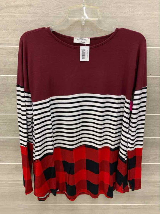 Zenana Burgundy Womens Size Small Shirt