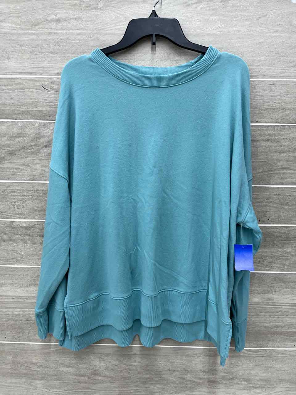 Time & Tru Size 22 Teal Plus Sweatshirt