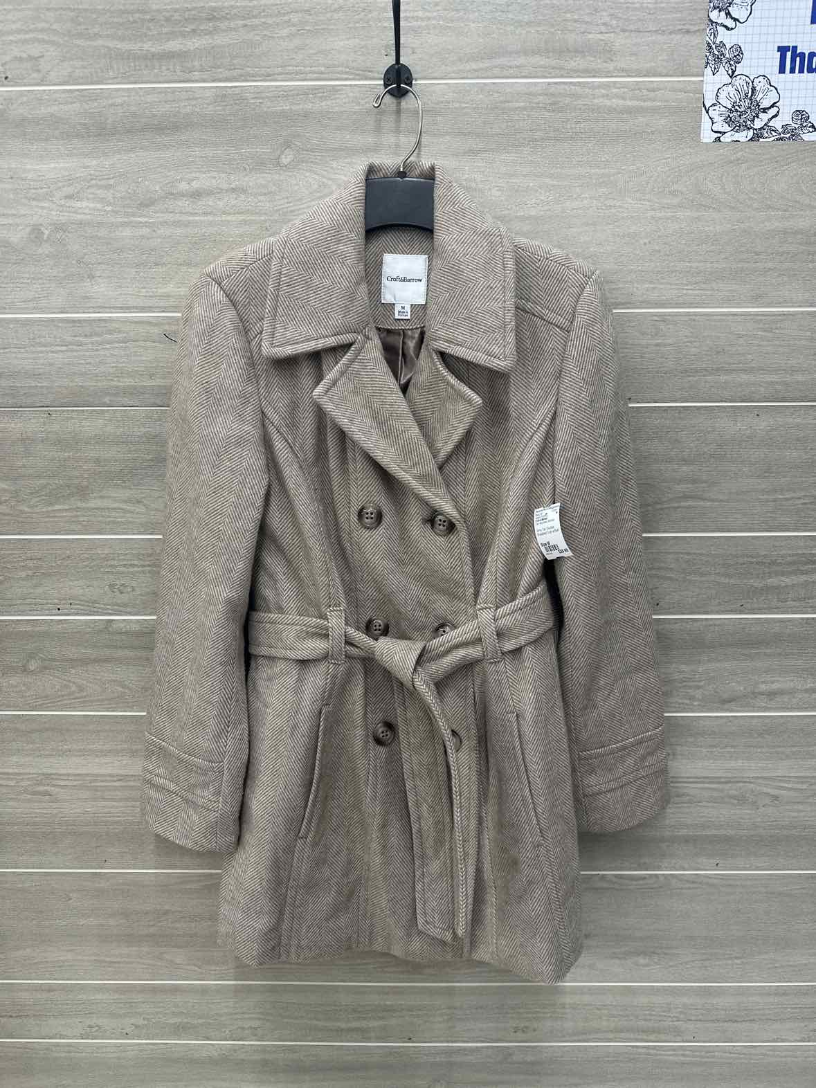 Croft & Barrow Size M Tan Womens Jacket (Outdoor)