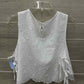 Size M White Junior Tank Top