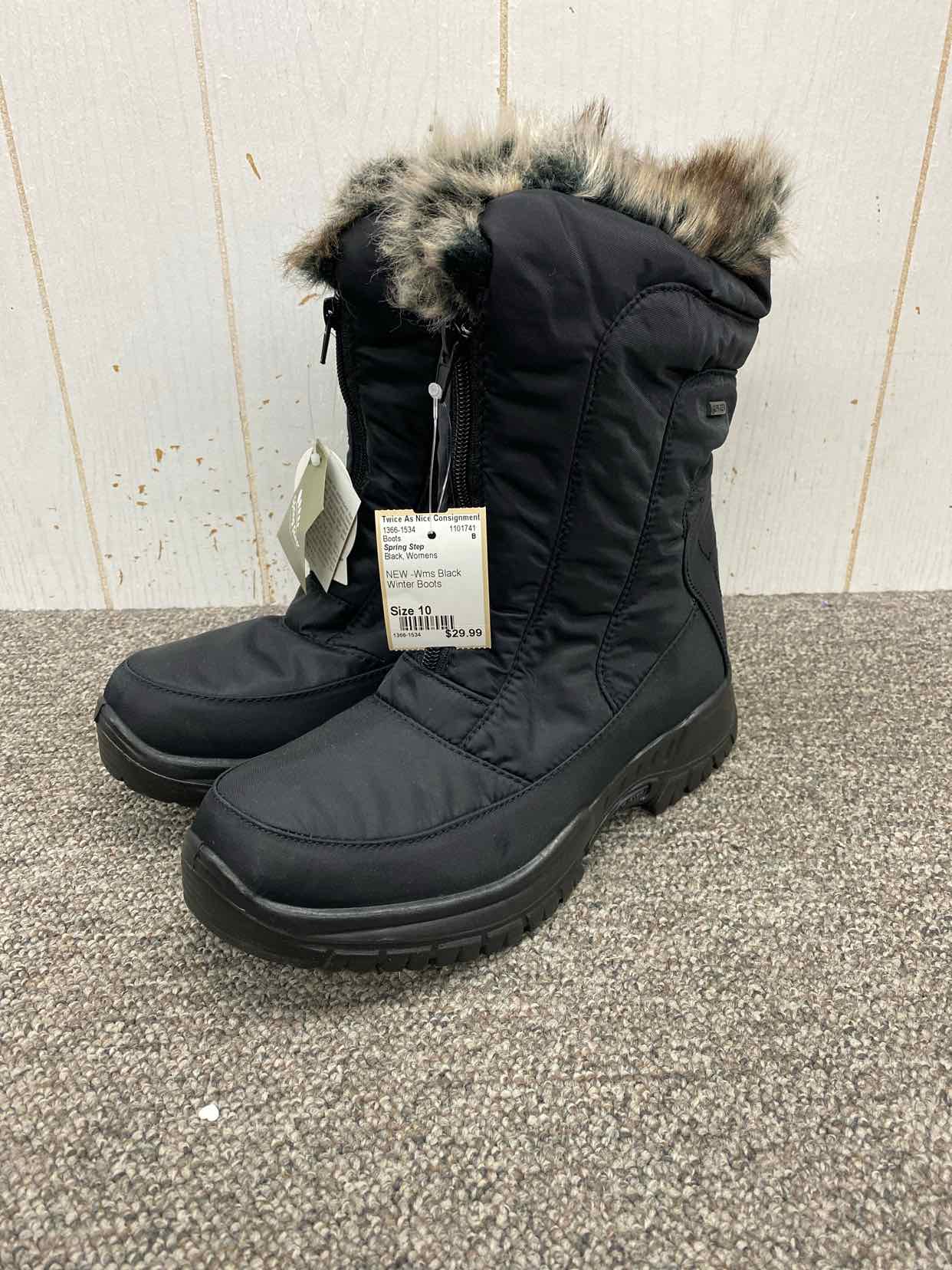 Spring Step Black Womens Size 10 Boots