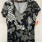 Chaus Black Womens Size Small Shirt