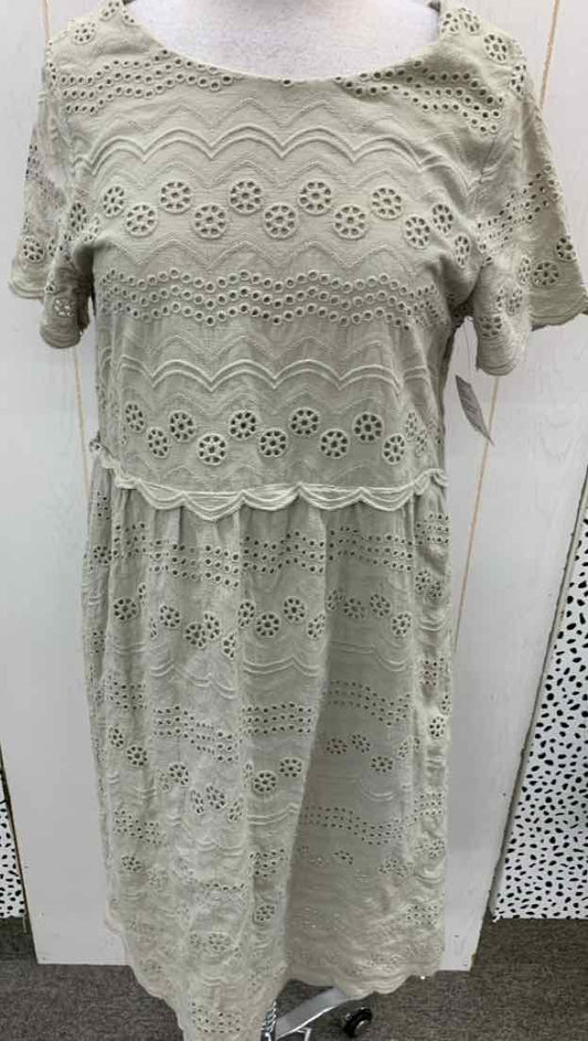 Tea & Rose Taupe Womens Size 10 Dress