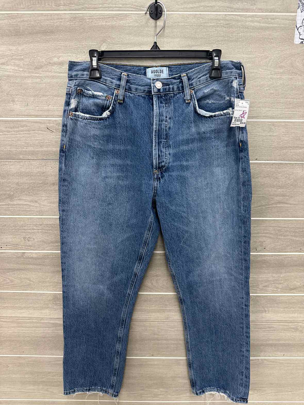 Agolde Size 10 Blue Womens Jeans