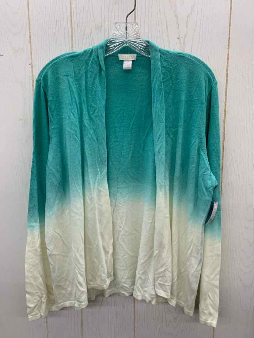 Chico's Teal Womens Size L Shirt