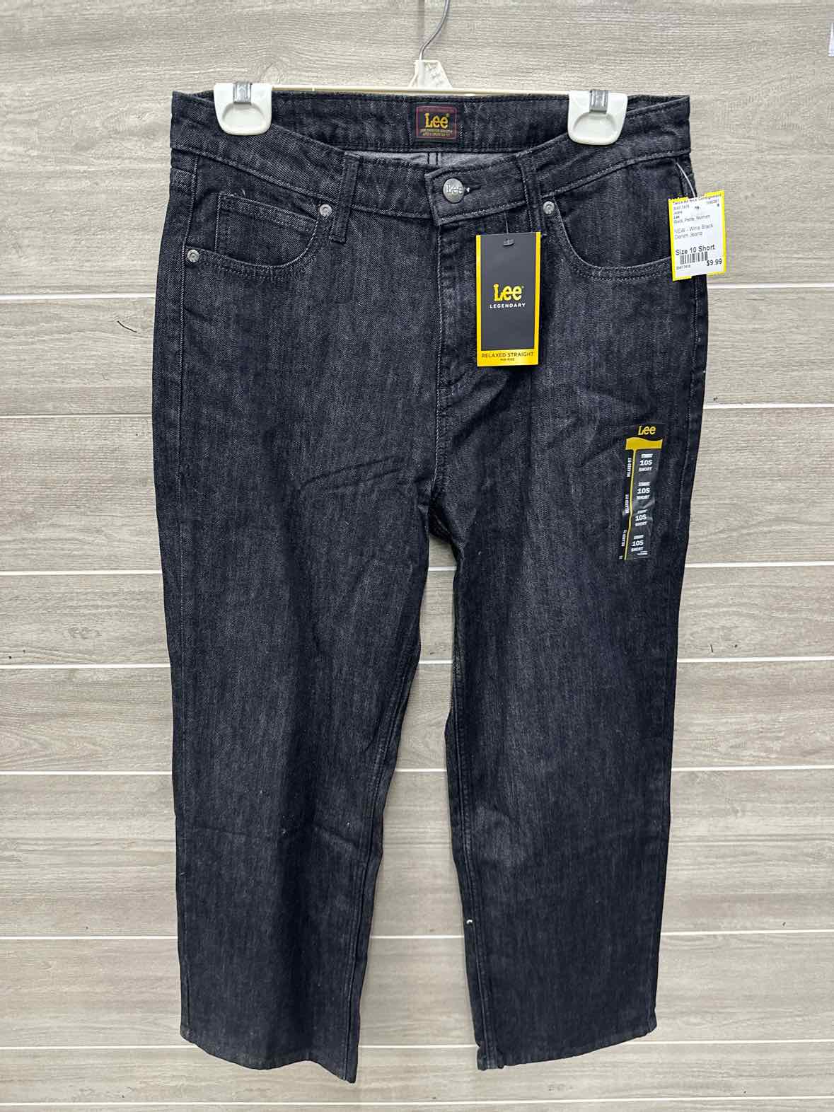 Lee Size 10 Short Black Petite Jeans