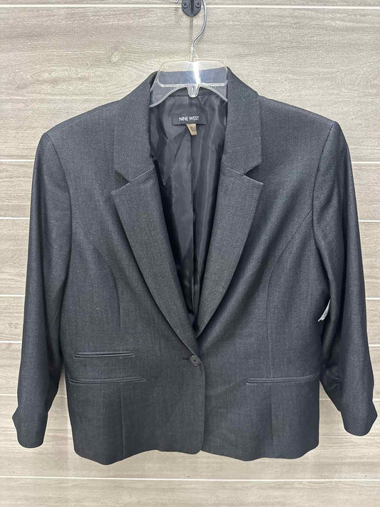 Nine West Gray Womens Women Size 16 Blazer