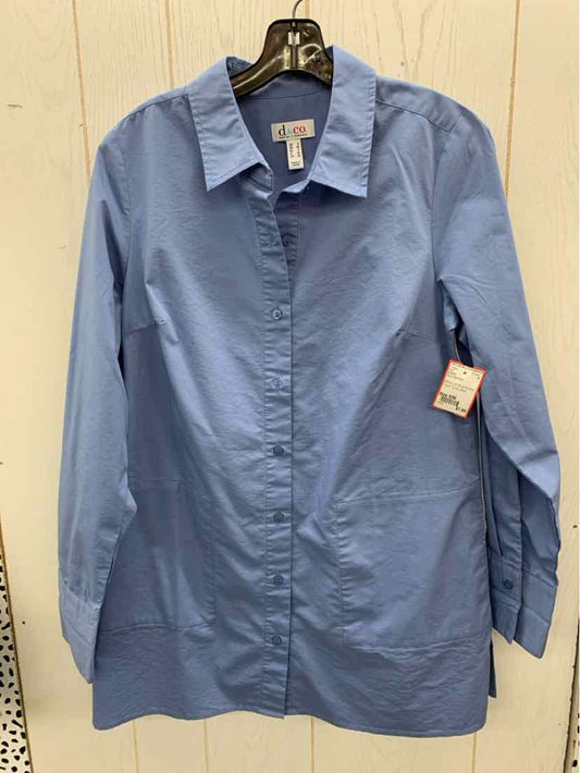D & Co Blue Womens Size S/M Shirt