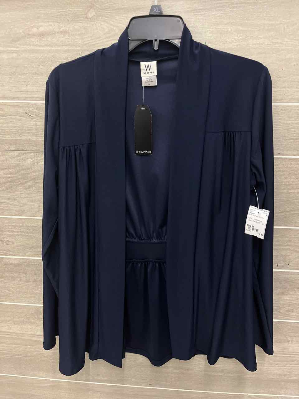 Wrapper Size M Blue Womens Shirt