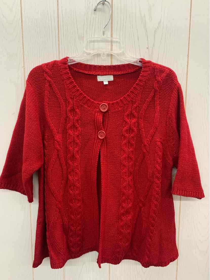 Currants Red Womens Size XL Sweater