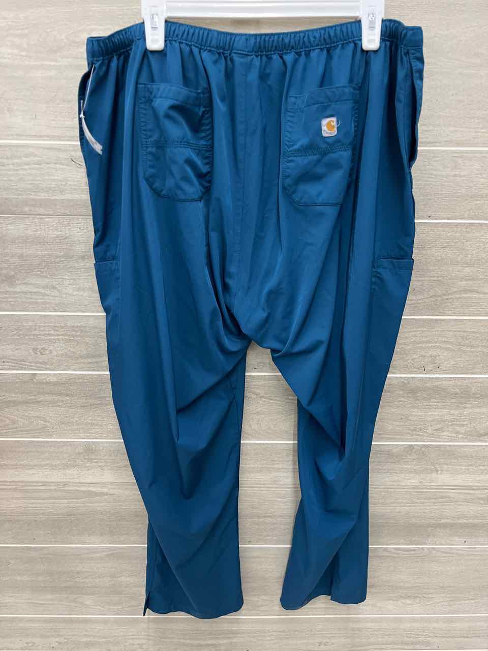 Carhartt Size 2X/P Teal Petite Scrub Pants