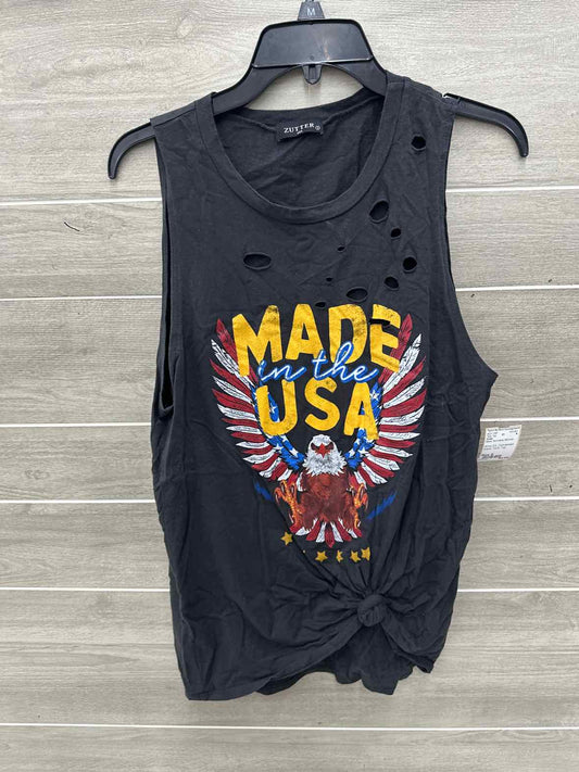 Zutter Size S Black Womens Tank Top