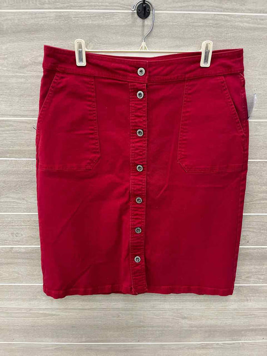 Liz Claiborne Size 12 Red Womens Skirt