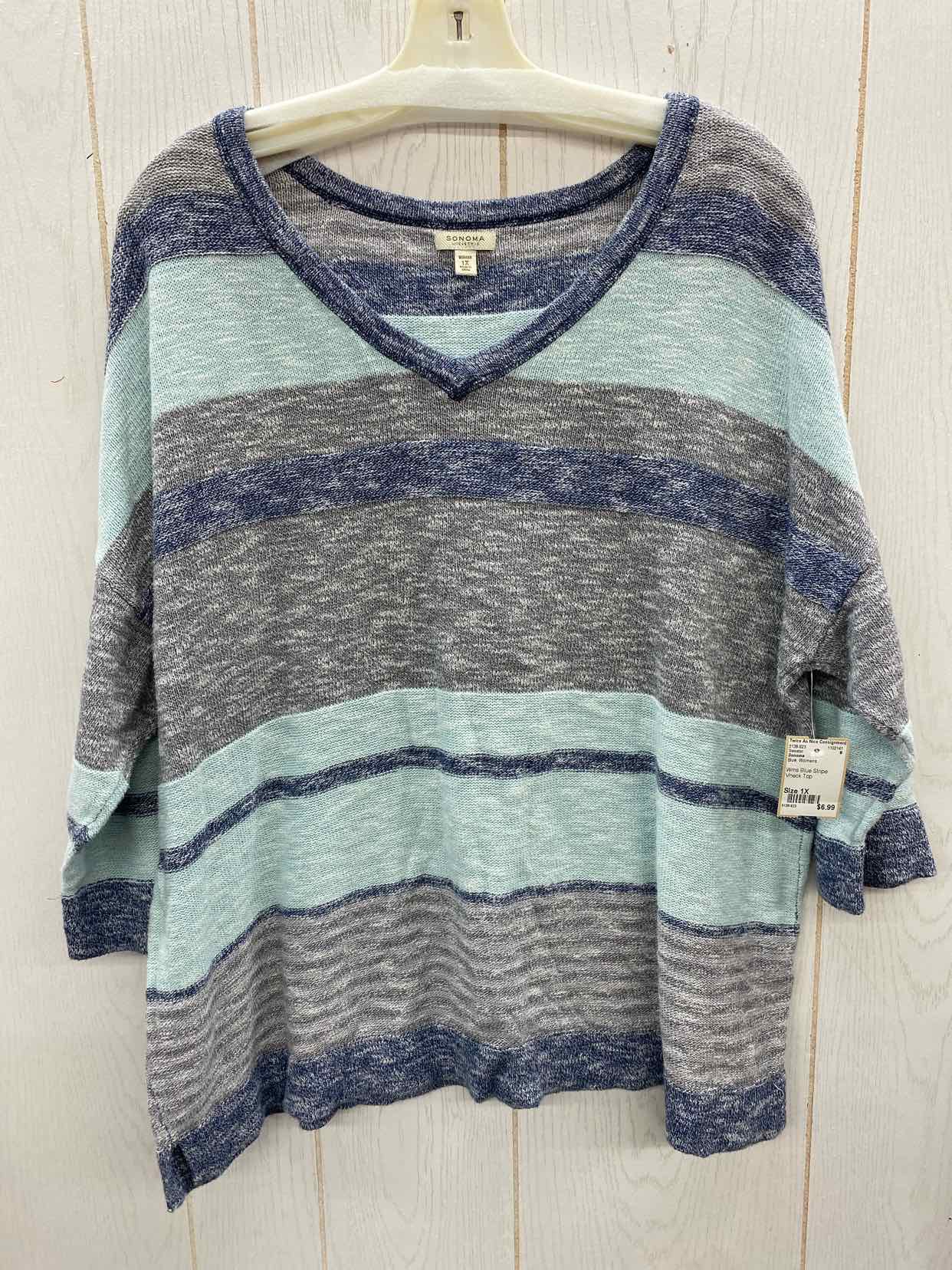Sonoma Blue Womens Size 1X Sweater
