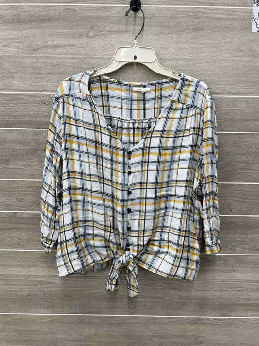 Maurices White Womens Women Size 1X Shirt