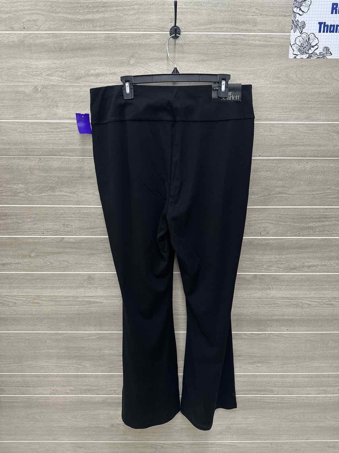 Dear Scarlet Size 16 Tall Black Plus Pants