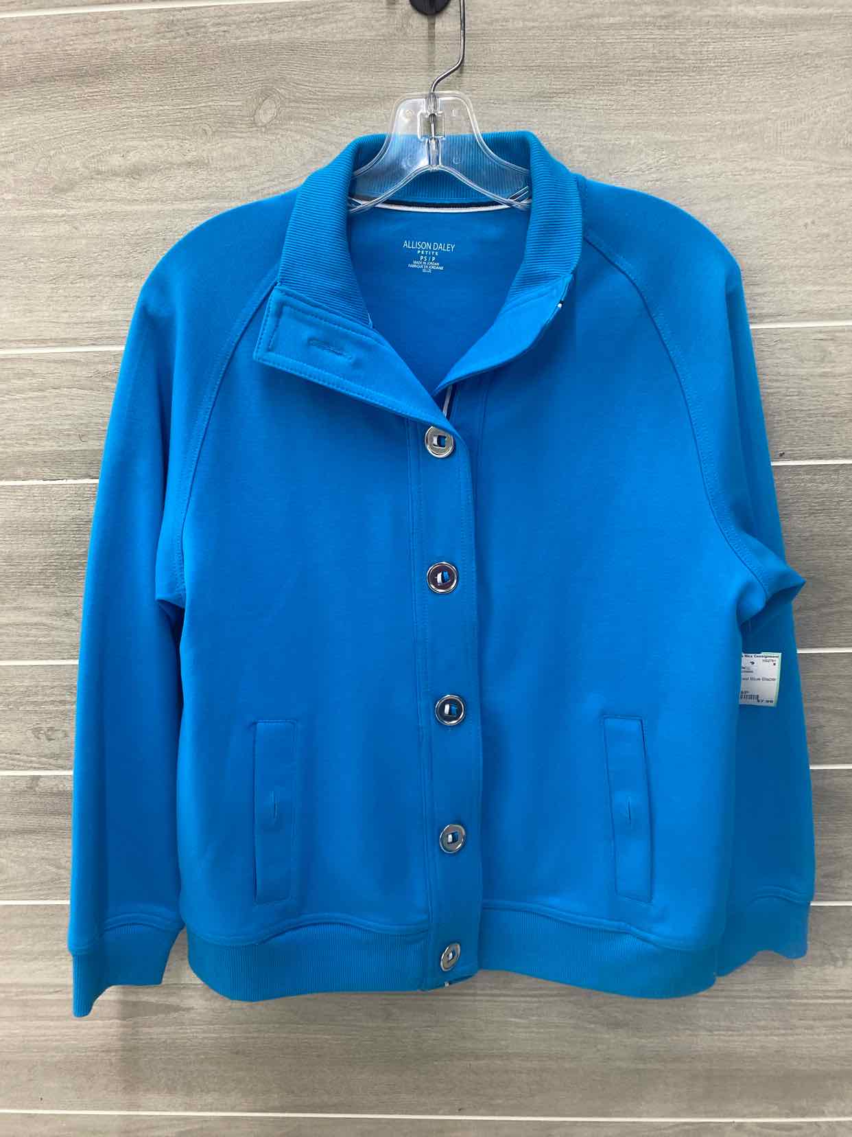Allison Daley Blue Womens Size 6P Blazer