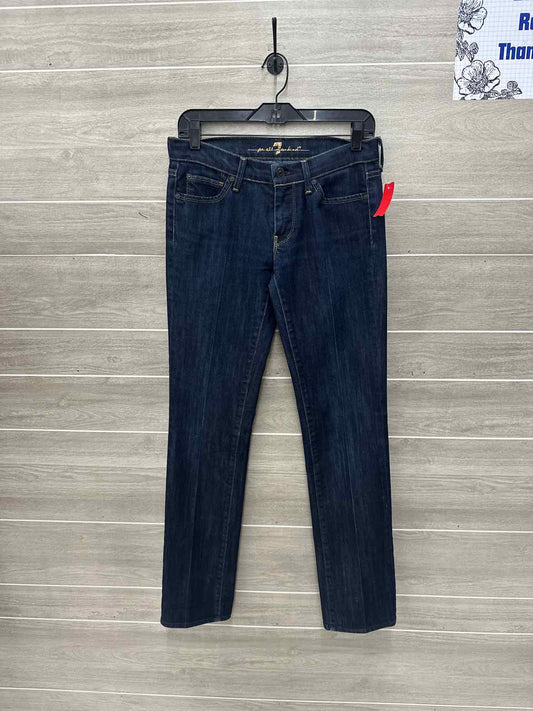 7 For All Mankind Blue Womens Women Size 4 Jeans