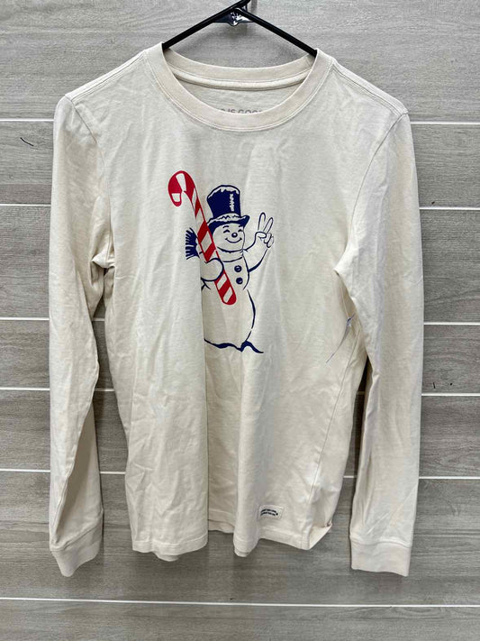 Life Is Good Size S Tan Womens Shirt