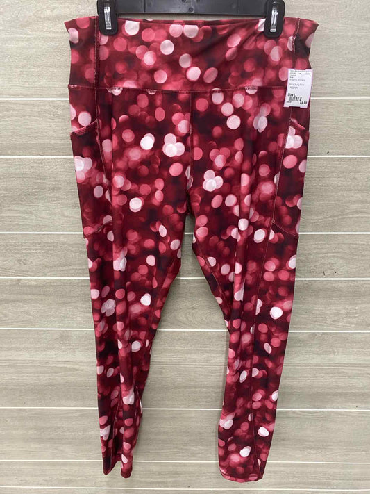 Avia Burgundy Womens Size L Leggings
