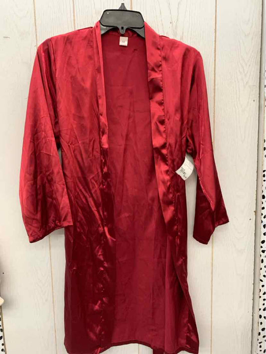 Burgundy Womens Size M Robe