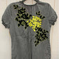 Koi Black Womens Size M Scrub Top