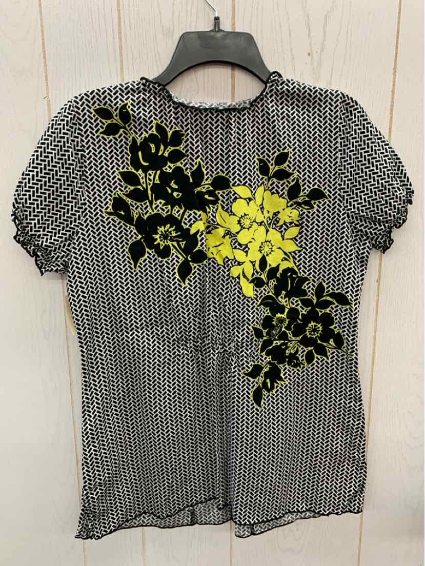 Koi Black Womens Size M Scrub Top