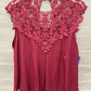 Size M Burgundy Womens Tank Top
