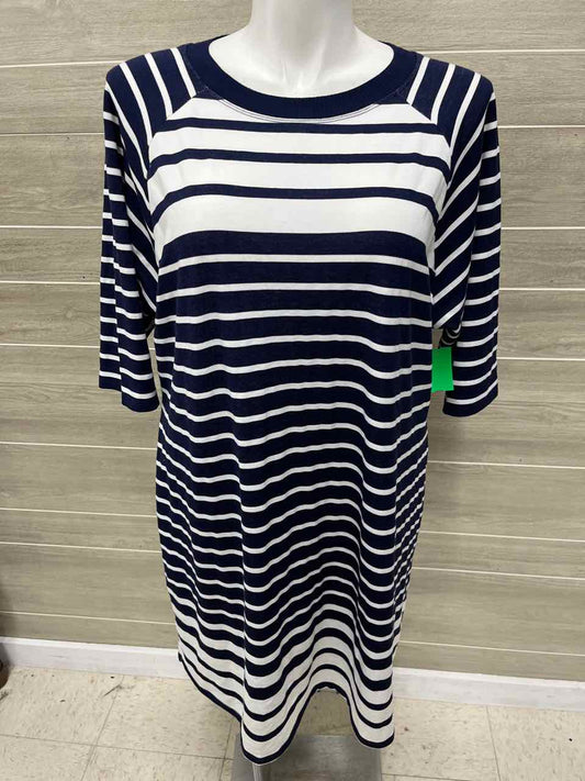 Tiana B. Size 1X Navy Plus Dress