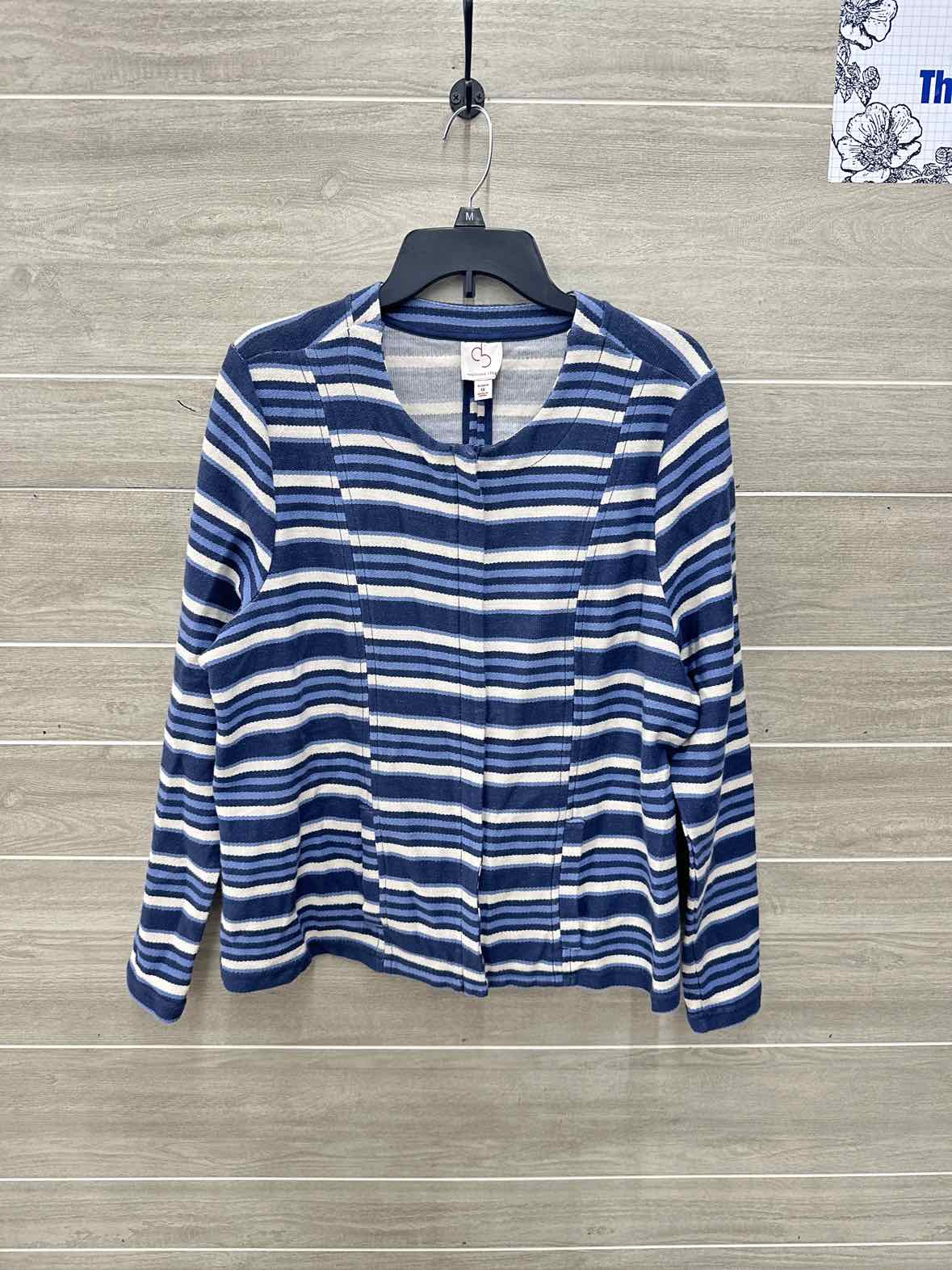 Dressbarn Size 1X Blue Plus Blazer
