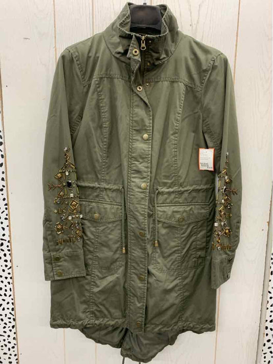 NY & Co Olive Womens Size Small Jacket (Outdoor)